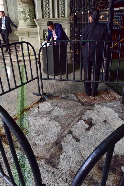 El Ministerio de Cultura elabora un informe t&eacute;cnico para evaluar los da&ntilde;os ocasionados. (Foto: Estuardo Paredes/Nuestro Diario)