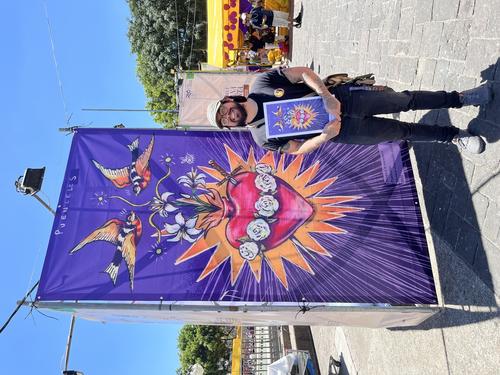 El artista Guillermo Puente forma parte de la exposici&oacute;n. (Foto: Sandra Sebasti&aacute;n/Colaboradora)