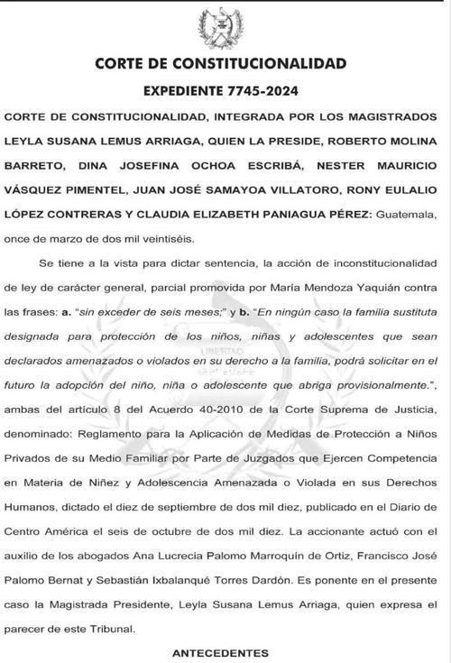 El fallo tambi&eacute;n suprimi&oacute; la prohibici&oacute;n que imped&iacute;a a familias de acogida optar a la adopci&oacute;n. (Imagen: Cortes&iacute;a)