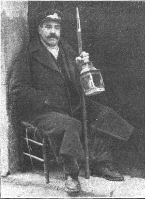 Fotograf&iacute;a de un sereno de mediados del siglo XIX. (Wikimedia Commons)