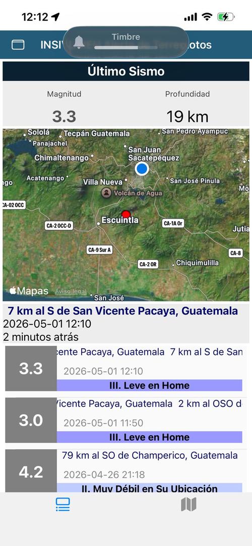 El segundo temblor fue de 3.3.