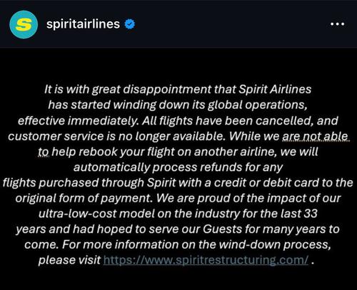 El modelo de bajo costo de Spirit Airlines impact&oacute; en la industria por 33 a&ntilde;os. (Imagen: captura de pantalla)
