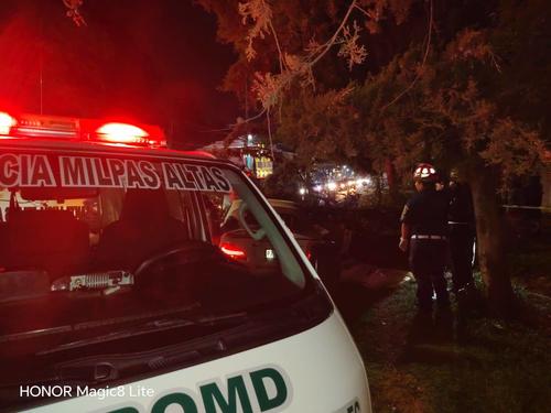 (Foto: Bomberos Municipales Departamentales de Santa Luc&iacute;a Milpas Altas)


