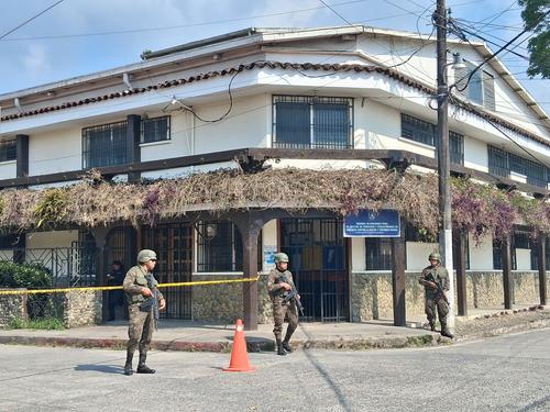 Las instalaciones fueron resguardadas por las fuerzas de seguridad. (Foto: Irma Tzi/Colaboradora)