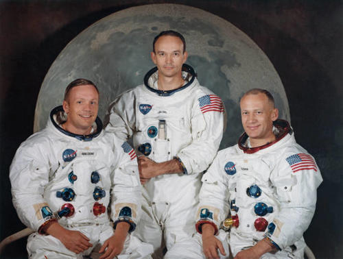 Los astronautas de Apolo 11, Neil A. Armstrong, Michael Collins y Edwin Aldrin, indicaron que observaron fen&oacute;menos no identificados durante su misi&oacute;n a la Luna. (Foto: Space Frontiers)