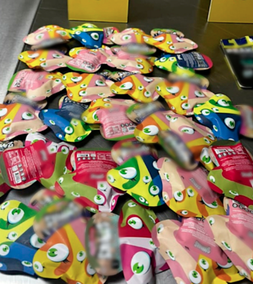 48 empaques de gomitas conten&iacute;an hero&iacute;na. (Foto: PNC)