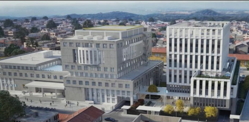 Dise&ntilde;o de la Torre 3, contigua al edificio del MP existente. (Foto: captura de pantalla/Soy502)