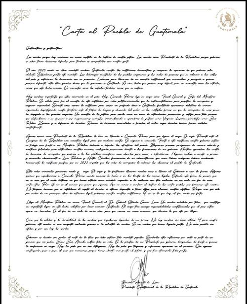 La carta abierta de Ar&eacute;valo tras la asunci&oacute;n de Garc&iacute;a Luna en el MP. (Imagen: SCSP)