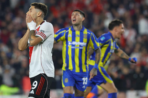Gonzalo Montiel, de River Plate, sufri&oacute; un desgarro el pasado s&aacute;bado frente a Rosario Central.