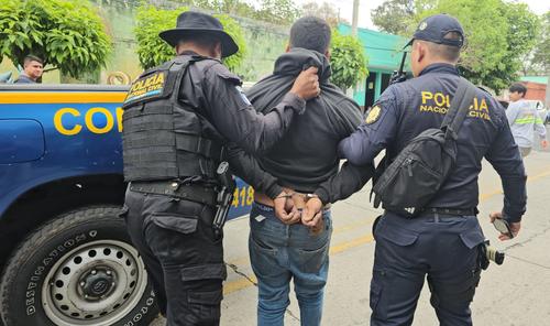 Uno de los detenidos es Brandon Alexander Gonz&aacute;lez Garc&iacute;a. (Foto: PNC)