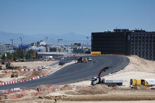 La curva 12, conocida como &ldquo;Monumental&rdquo; por sus m&aacute;s de 550 metros de longitud. (Foto: AFP)