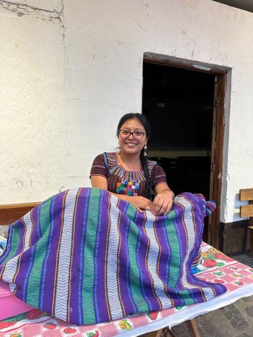 Se inspir&oacute; en la labor textil realizada por su abuela. (Foto: Alfonso Guarquez/Colaborador)