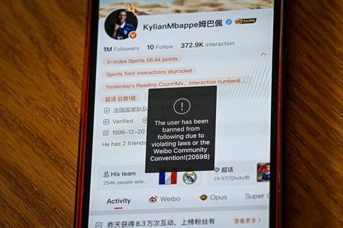 Kylian Mbapp&eacute; ha sido bloqueado de plataformas digitales de China. (Foto: AFP)