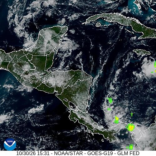 Las lluvias podr&iacute;an presentarse en horas de la noche seg&uacute;n el INSIVUMEH. (Imagen v&iacute;a: CONRED)
