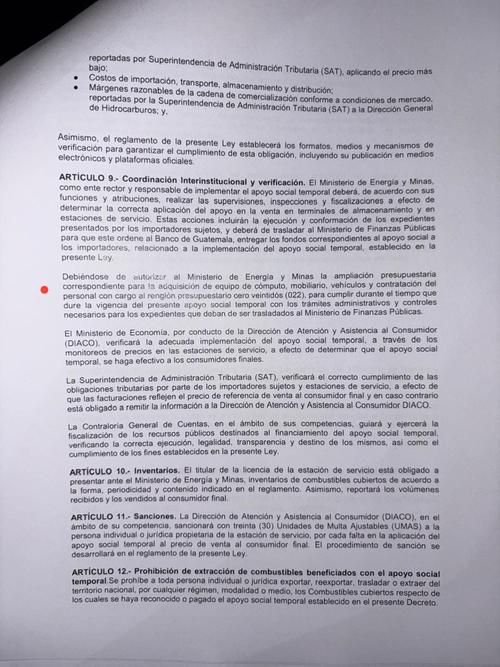 La enmienda elimina la ampliaci&oacute;n presupuestaria del MEM para comprar equipo y contratar personal. (Foto: Organismo Legislativo)