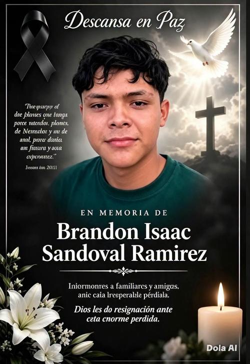 Familiares han lamentado la muerte de Brandon Isaac Sandoval Ram&iacute;rez, de 19 a&ntilde;os. (Foto: Redes sociales)