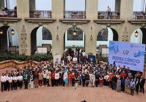 Las bandas escolares recorrer&aacute;n el Centro Hist&oacute;rico.  (Foto v&iacute;a: Gobernaci&oacute;n Departamental de Guatemala)