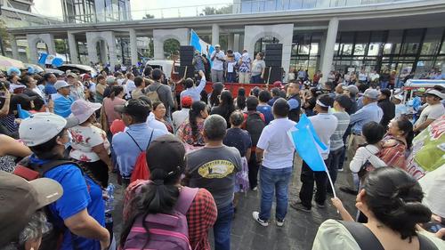 La protesta busca abrir un di&aacute;logo con el Ejecutivo y el Congreso. (Foto: Wilder L&oacute;pez/Soy502)