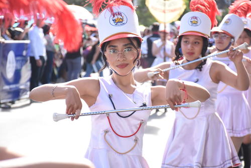 Las batonistas del IFEBO deslumbraron al p&uacute;blico. (Foto: Erick Colop)