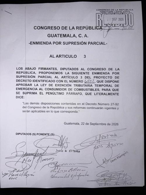 Diputados incorporaron enmiendas a la iniciativa 6852. (Imagen: Organismo Legislativo)