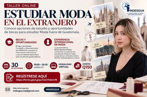 Moda, extranjero, becas, guatemaltecos, taller, guatemala, soy502, noticias 1 2