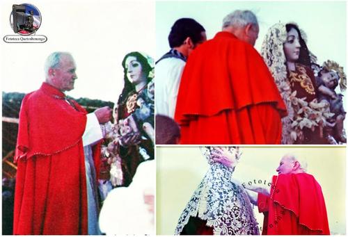 San Juan Pablo II coron&oacute; a la Virgen del Rosario. (Foto: Fototeca Quetzaltenango)