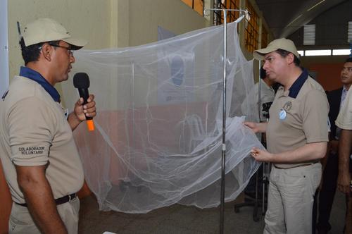 Al culminar la actividad, se hizo entrega de mosquiteros para prevenir las picaduras de mosquitos. (Foto Mspas)