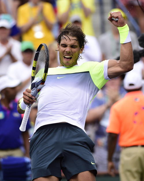 Rafael Nadal festej&oacute; su clasificaci&oacute;n a los cuartos de final. (Foto: EFE)