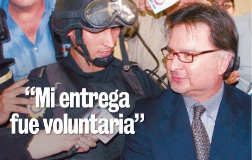 El mandatario dijo que su entrega fue voluntaria porque confiaba en la justicia del pa&iacute;s.  (Foto Nuestro Diario)