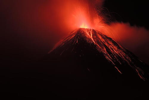 El Volc&aacute;n de Fuego nos ha regalado verdaderos espect&aacute;culos en los &uacute;ltimos d&iacute;as. (Foto: Eduardo Fleischmann)
