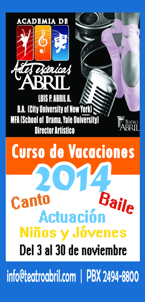 Curso de Vacaciones en el Teatro Abril.