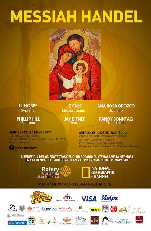 El Mes&iacute;as de H&auml;ndel, a beneficio de la educaci&oacute;n. (Dise&ntilde;o: El Mes&iacute;as oficial) 