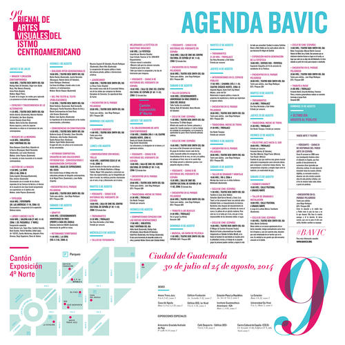 La agenda de todos los eventos adem&aacute;s de las exposiciones. 