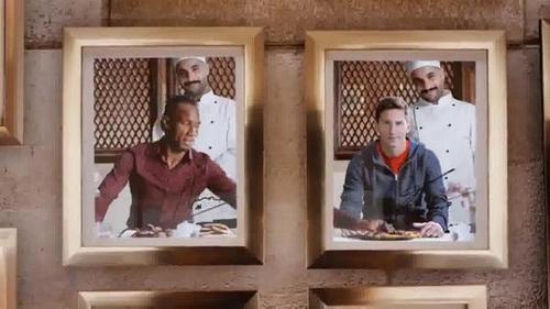 Drogba y Messi por el mundo