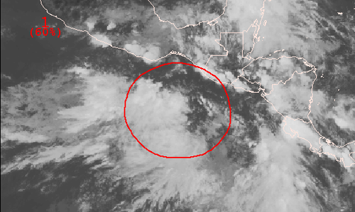 De acuerdo con el Centro Internacional de Huracanes, un sistema de baja presi&oacute;n se encuentra estacionario en el Oc&eacute;ano Pac&iacute;fico y tiene un 60% de probabilidades de convertirse en una Depresi&oacute;n Tropical; posteriormente, su paso ser&iacute;a transformarse en una Tormenta Tropical y luego en Hurac&aacute;n; sin embargo, los pron&oacute;sticos se&ntilde;alan que podr&iacute;a disolverse antes de convertirse en tormenta (Foto: noaa.nch)