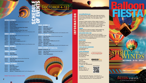 Agenda del Albuquerque International Balloon Fiesta. (Foto: Balloon Fiesta oficial) 