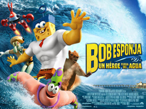 Bob Esponja: Un h&eacute;roe fuera del agua es una pel&iacute;cula animada estadounidense basada en la serie de televisi&oacute;n de Nickelodeon Bob Esponja, estrenada en 2015.