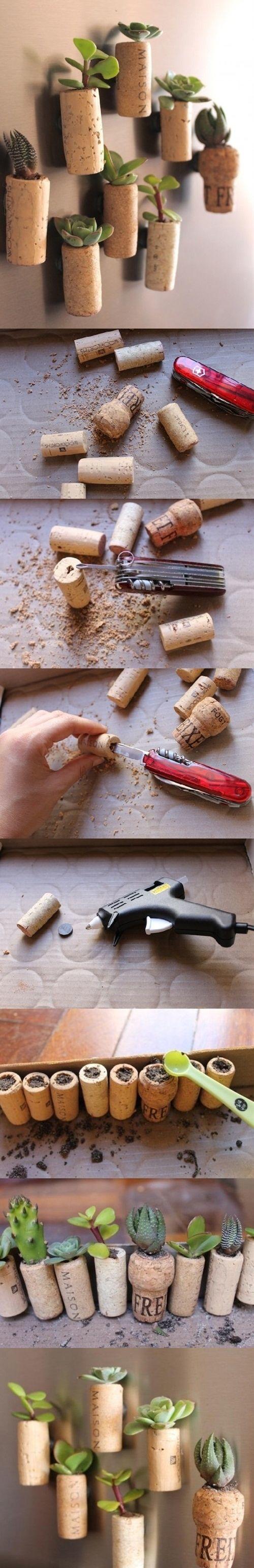 El costo de las manualidades con corchos es muy bajo.