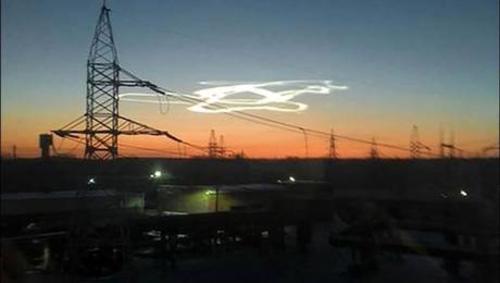 Nubes luminosas en Siberia