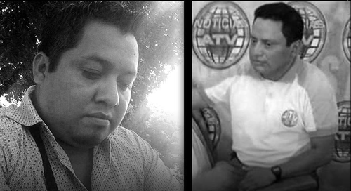 Los periodistas Danilo López de Prensa Libre y Federico Salazar de Radio Nuevo Mundo fueron asesinados en el parque central de Mazatenango en marzo de 2015. (Fotos: Cortesía Manolo García).