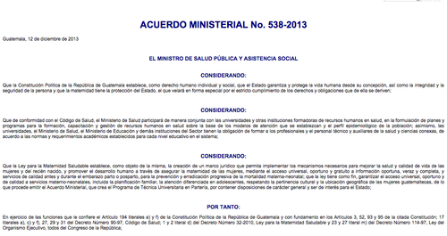 El Acuerdo Ministerial que le da vida a la carrera fue publicado en 2013.