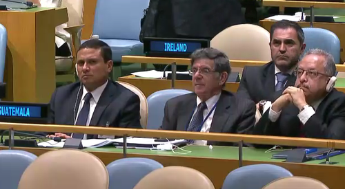 Canciller Carlos Ra&uacute;l Morales acompa&ntilde;&oacute; al vicepresidente en la Asamblea de la ONU. (Foto: Soy502)