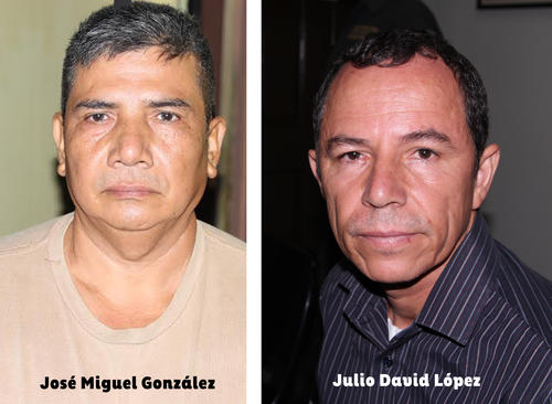 Los dos capturados Jos&eacute; Miguel Gonz&aacute;lez y Julio David L&oacute;pez habr&iacute;an participado en el asesinato del investigador Jos&eacute; Miguel M&eacute;rida. 