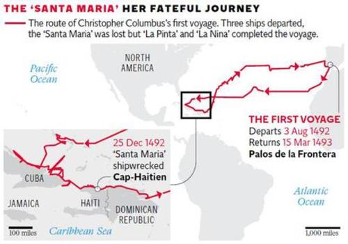 El buque qued&oacute; atascado en un arrecife frente a la costa de Hait&iacute;. 