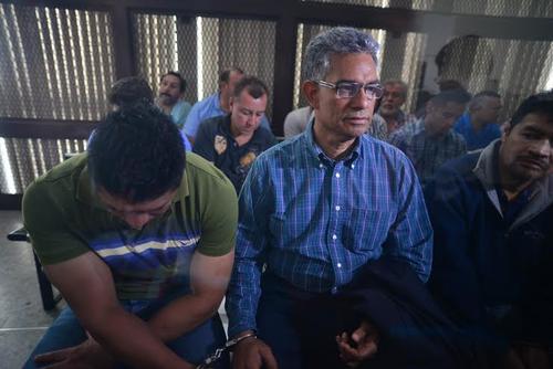 Sindicados durante audiencia en Torre de Tribunales.  (Foto: Wilder López/Soy502)