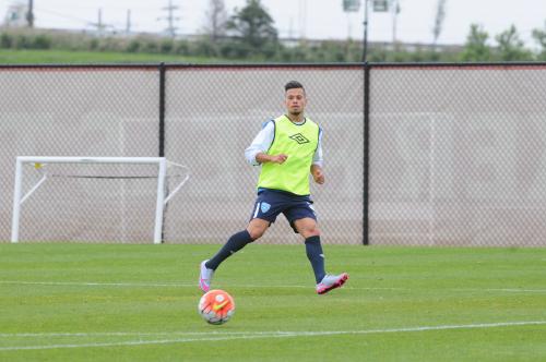 El jugador guatemalteco Stefano Cincotta sali&oacute; con una molestia del &uacute;ltimo entreno previo a Trinidad y Tobago.  (Foto: AldoMart&iacute;nez/NuestroDiario)