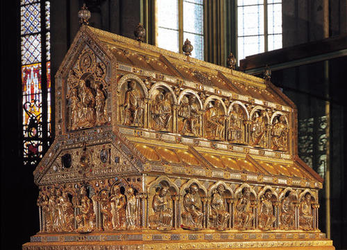 El relicario de los Reyes Magos en la Catedral de Colonia. Foto Google