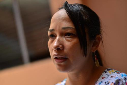 La comisionada de CODISRA, Mar&iacute;a Trinidad Guti&eacute;rrez, indic&oacute; que no ha podido salir de la sede de la instituci&oacute;n por la ocupaci&oacute;n del edificio. (Foto: Wilder L&oacute;pez/Soy502) 