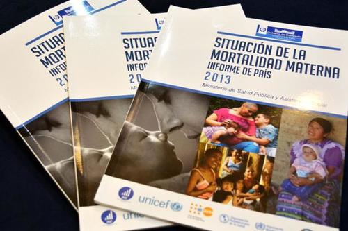 El informe fue presentado en una ceremonia con la participaci&oacute;n de representantes del Mspas, Unicef y el INE. (Foto MSPAS)