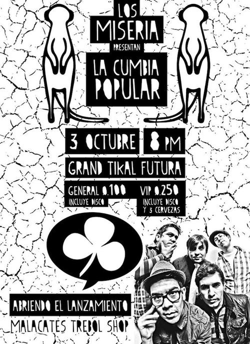 No te pierdas esta fiesta musical. (Dise&ntilde;o: Los Miseria Cumbia Band oficial) 